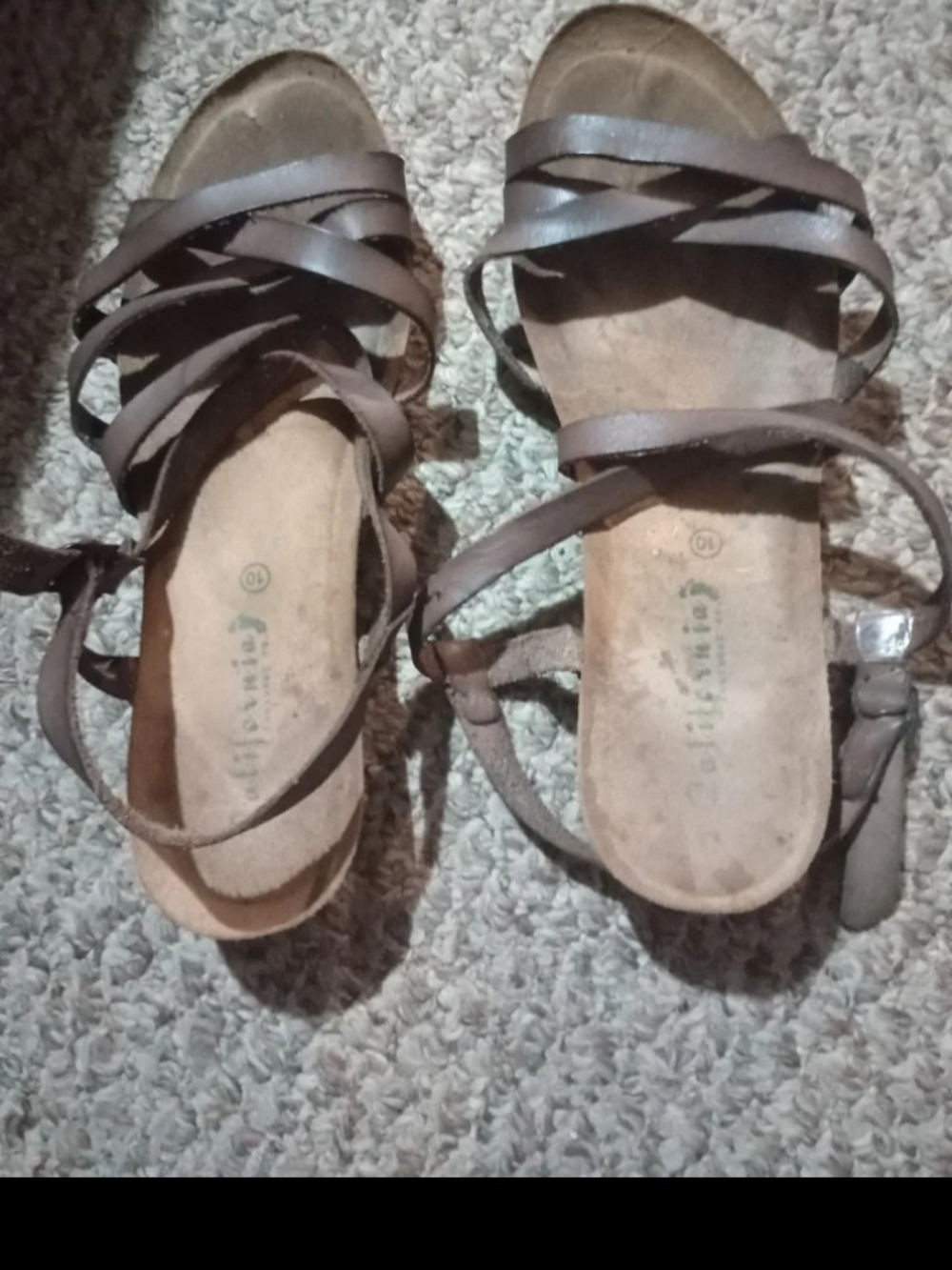 Women's Brown Strappy Sandals